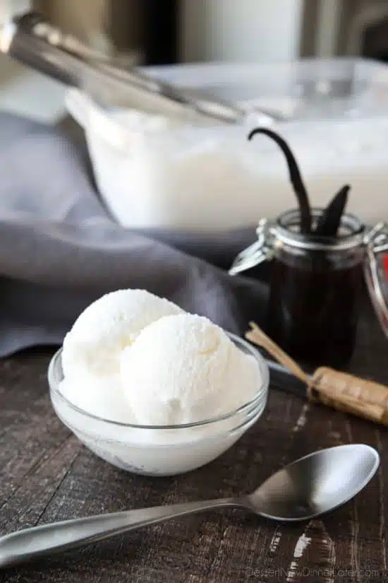 Simple Vanilla Ice Cream - 5 Cups (10 Servings) Recipe 