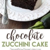Chocolate Zucchini Cake is rich and moist, and topped with a decadent chocolate frosting. You'd never know there was zucchini hidden in this easy and delicious chocolate cake!