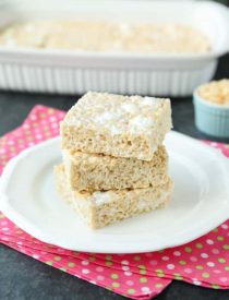 The Best Rice Krispie Treats Recipe is soft, gooey, crispy, and chewy -- and this is it! Better than the original, you won't be able to just eat one! Enjoy this classic (done right) with your family and friends. 