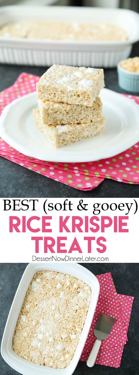 BEST Rice Krispie Treats Recipe | Dessert Now Dinner Later