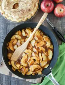 Homemade Apple Pie Filling is easy, delicious, and freezes well! Use it for apple pie, apple crisp, or any dessert that uses canned apple pie filling. Stays freezer fresh up to 12 months!