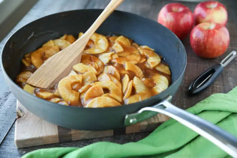 Homemade Apple Pie Filling is easy, delicious, and freezes well! Use it for apple pie, apple crisp, or any dessert that uses canned apple pie filling. Stays freezer fresh up to 12 months!