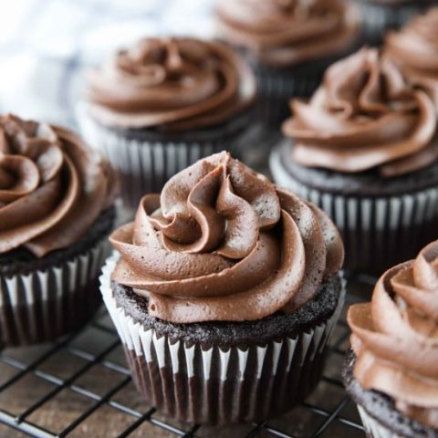 This basic homemade Chocolate Cupcakes Recipe creates the best rich, moist, tender cupcakes and is easy to make. A classic done right!