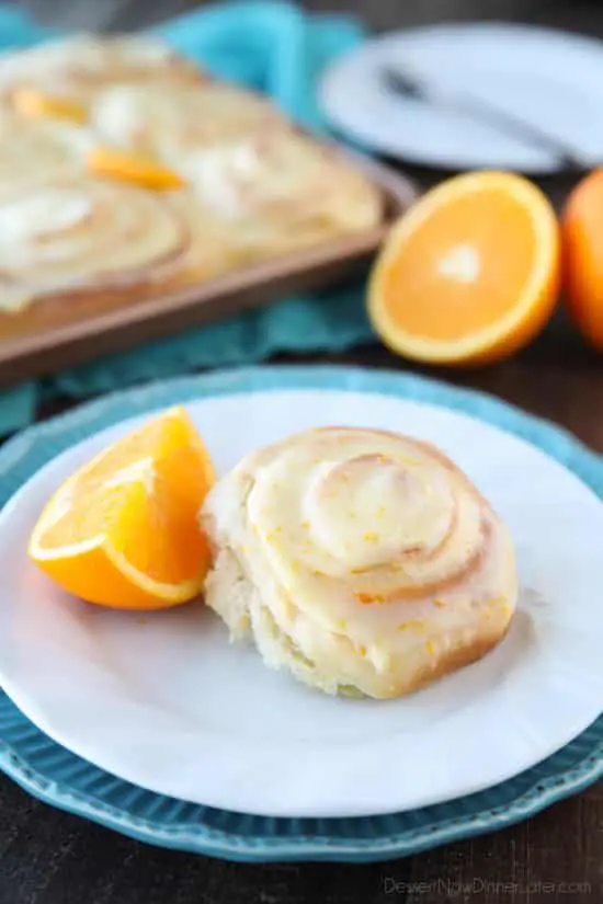 Orange Rolls are a delicious sweet roll made with a soft and fluffy potato dough filled with a zest-infused sugar and topped with a fresh orange glaze. Perfect for breakfast, weekend brunch, or holidays -- like Easter.