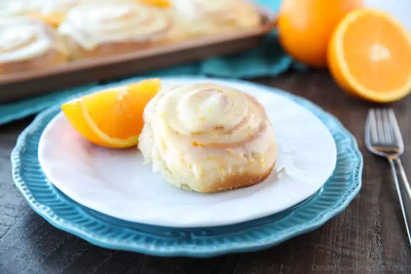 Orange Rolls are a delicious sweet roll made with a soft and fluffy potato dough filled with a zest-infused sugar and topped with a fresh orange glaze. Perfect for breakfast, weekend brunch, or holidays -- like Easter.