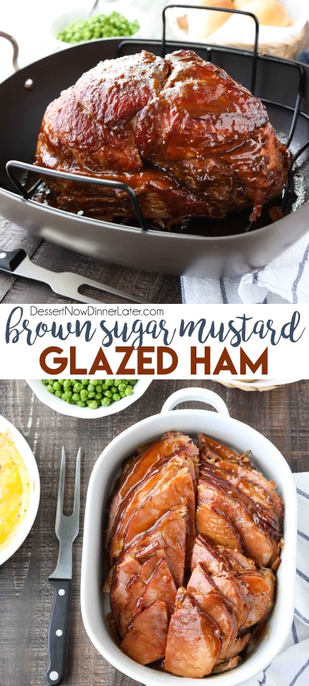 Brown Sugar Mustard Glazed Ham  Dessert Now Dinner Later