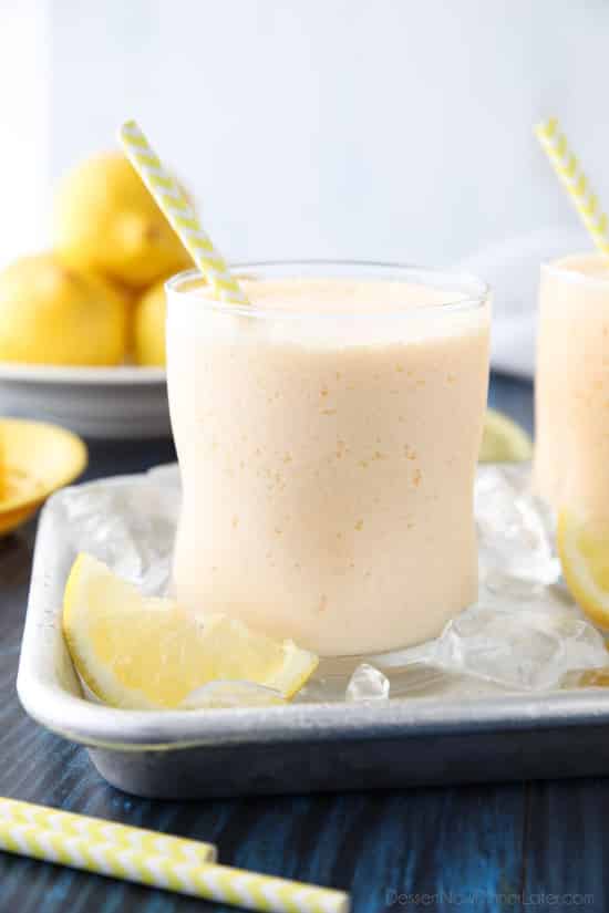 This copycat Chick-Fil-A frosted lemonade recipe is creamy and sweet with the wonderful tang of lemon. A delicious frozen drink that turns lemonade into a fruit milkshake. Perfect for summer!