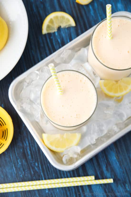 This copycat Chick-Fil-A frosted lemonade recipe is creamy and sweet with the wonderful tang of lemon. A delicious frozen drink that turns lemonade into a fruit milkshake. Perfect for summer!