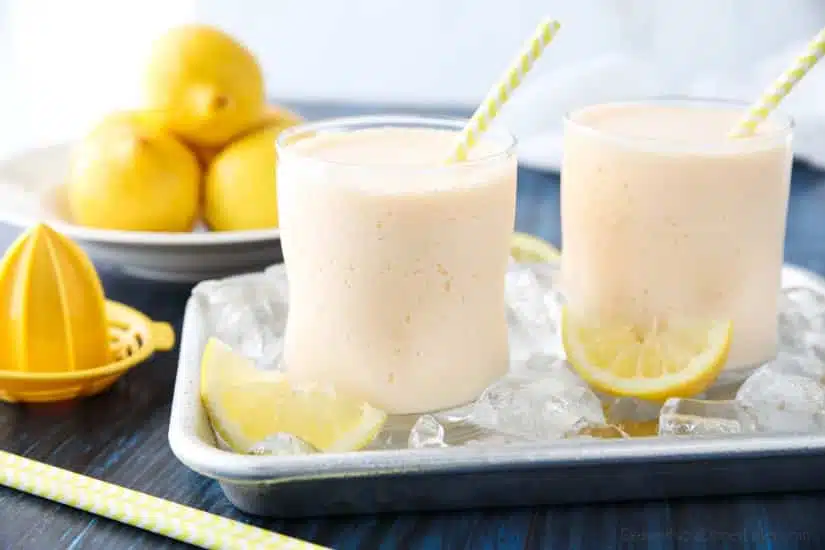 This copycat Chick-Fil-A frosted lemonade recipe is creamy and sweet with the wonderful tang of lemon. A delicious frozen drink that turns lemonade into a fruit milkshake. Perfect for summer!