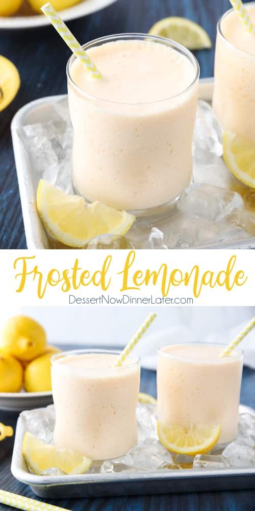 Frosted Lemonade Recipe + Video | Dessert Now Dinner Later