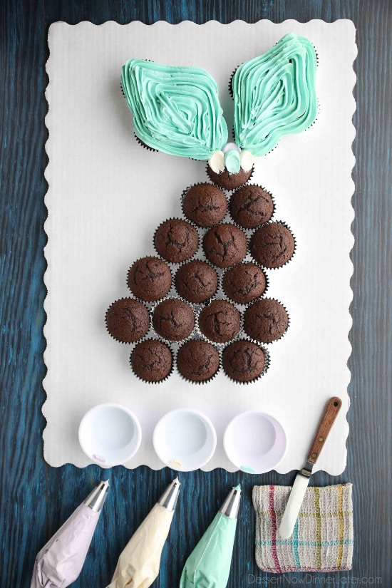 Pull Apart Mermaid Tail Cupcake Cake Step By Step Tutorial