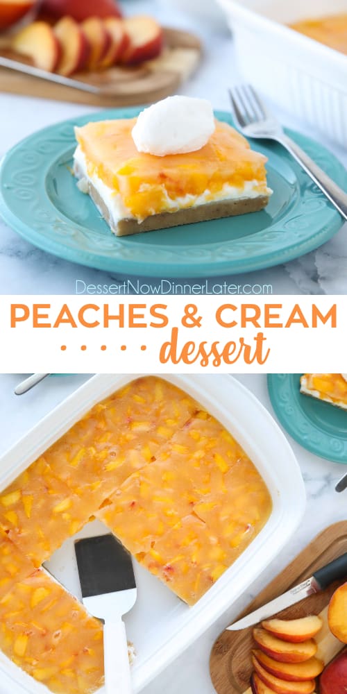 Peaches and Cream Dessert Dessert Now Dinner Later