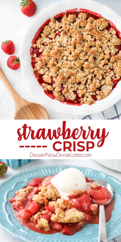 Strawberry Crisp + Video (aka Strawberry Crumble)