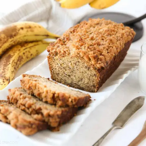 Coffee Cake Banana Bread combines classic banana bread with the amazing cinnamon streusel of coffee cake. This delicious quick bread is perfect for breakfast, brunch, or dessert.