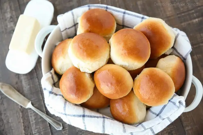 Fresh homemade dinner rolls make the best side to any supper.