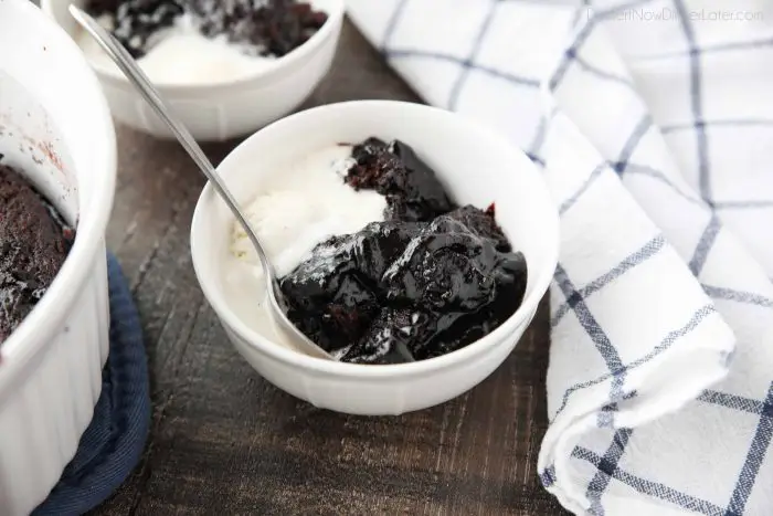 Hot Fudge Pudding Cake is easy to make and magically bakes chocolate cake with a hot fudge pudding sauce in the same pan. It's gooey, chocolatey, and delicious! Serve it warm with ice cream for an even tastier dessert!