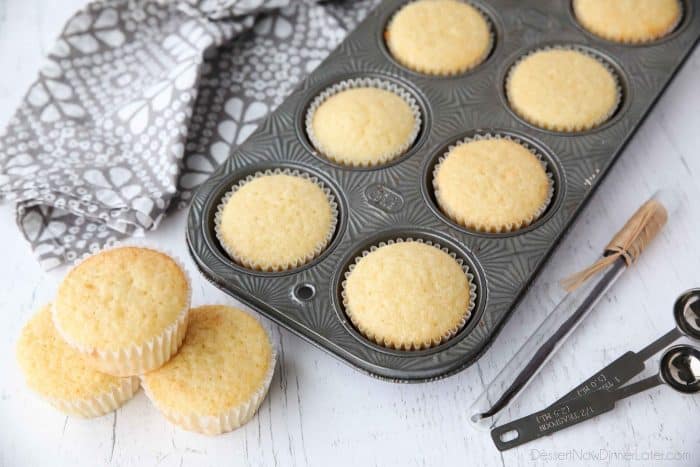This homemade vanilla cupcakes recipe is perfect for birthday, wedding, or other celebrations.