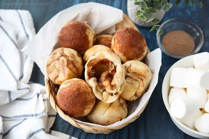 Empty Tomb Rolls (aka Resurrection Rolls) are delicious cinnamon-sugar sticky buns with a melting marshmallow inside. A family-friendly recipe that teaches the story of Easter. So easy to make with Rhodes rolls.