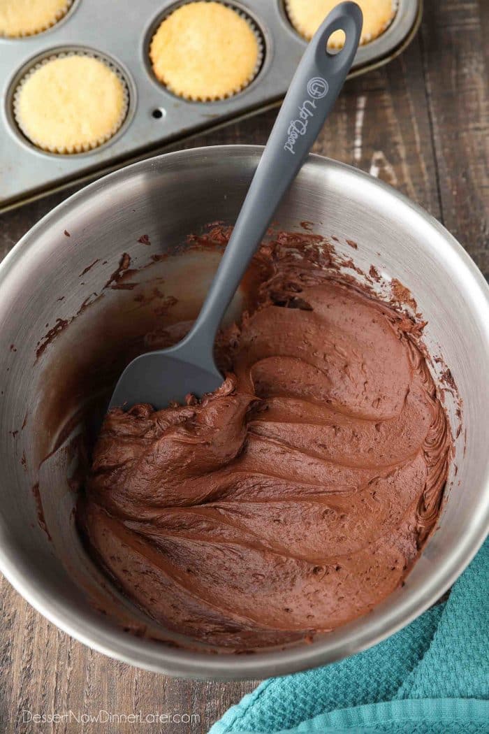 Classic chocolate frosting is creamy and easy to make at home.