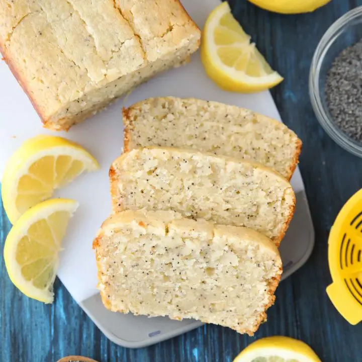 Lemon Poppy Seed Bread has a sweet lemon glaze that is brushed on top while warm, soaking up all of the tangy lemon flavor. An easy quick bread that's moist, velvety, and melt-in-your mouth good.