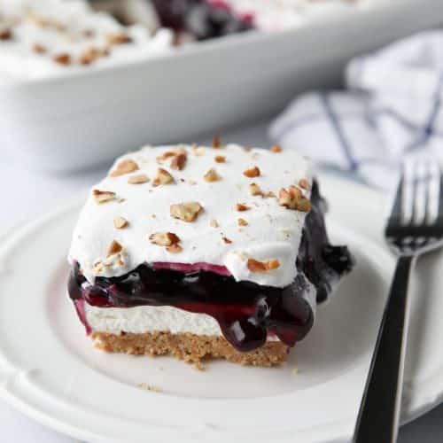 Blueberry Delight {aka Blueberry Lush} | Dessert Now Dinner Later