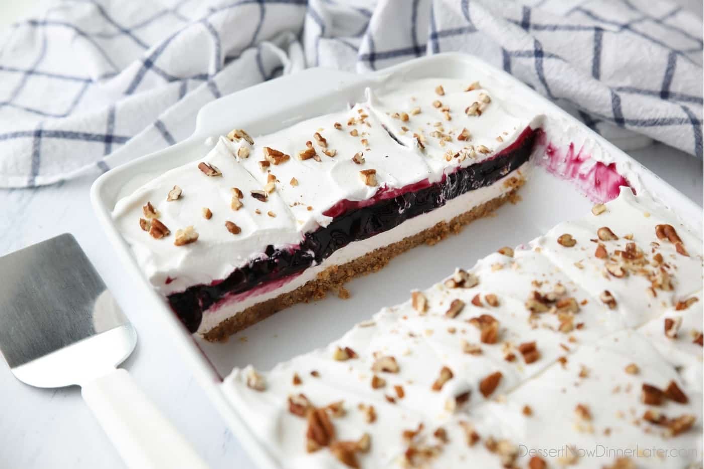 Blueberry Delight {aka Blueberry Lush} Dessert Now Dinner Later
