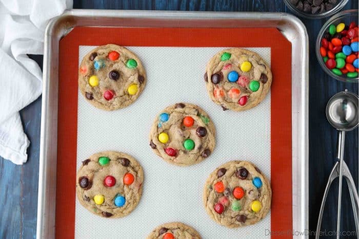 Chocolate M&M Cookies  Dessert Now Dinner Later