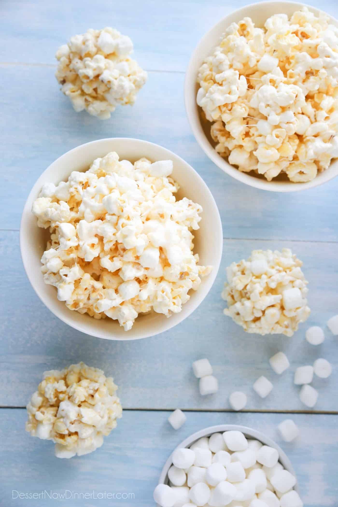 Soft and Gooey Marshmallow Popcorn Dessert Now Dinner Later
