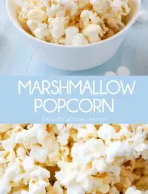Sweet and salty, soft and gooey, this marshmallow popcorn is the best movie night snack. It's delicious as-is or easy to shape into marshmallow popcorn balls.