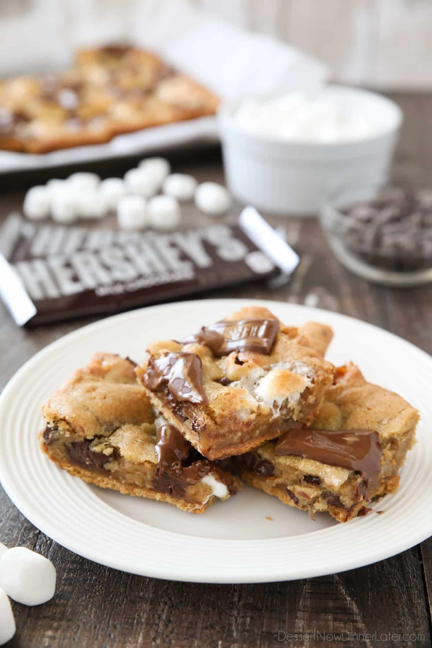 S'mores Cookie Bars + Video Dessert Now Dinner Later