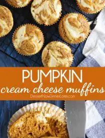 Pumpkin cream cheese muffins are light, fluffy, and moist, full of pumpkin spice flavor, and swirled with creamy cheesecake.