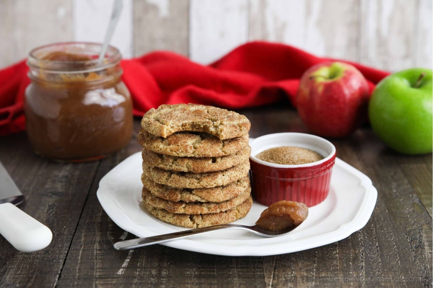 Apple Butter Cookies + Video (like Snickerdoodles) Dessert Now Dinner