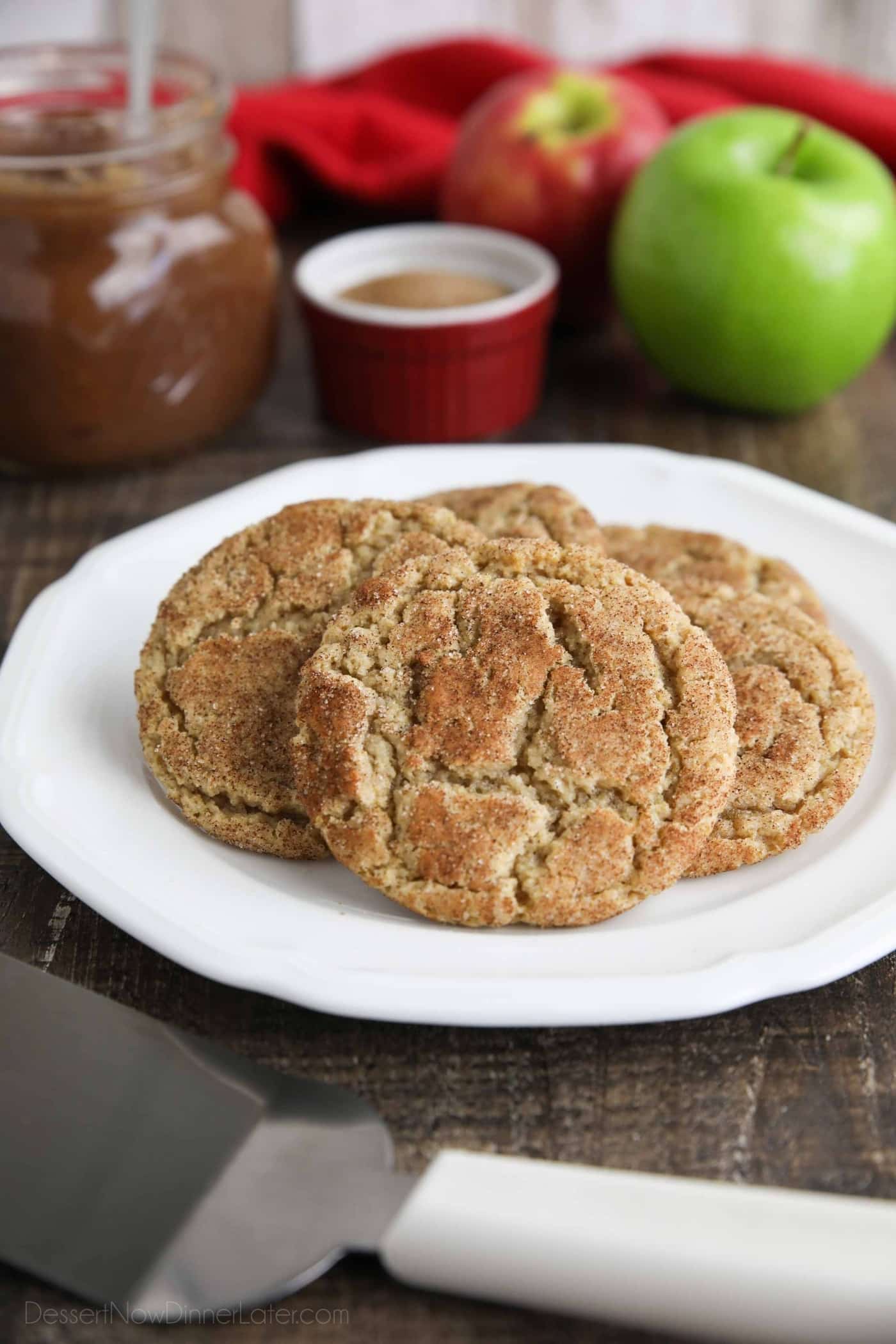 Apple Butter Cookies (like Snickerdoodles) Dessert Now Dinner Later
