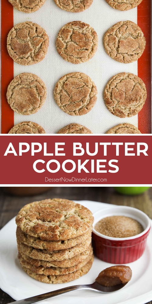 Apple Butter Cookies + Video (like Snickerdoodles) Dessert Now Dinner