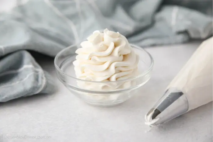 Whipped Cream Frosting with Cream Cheese - Stable & Perfectly Sweet