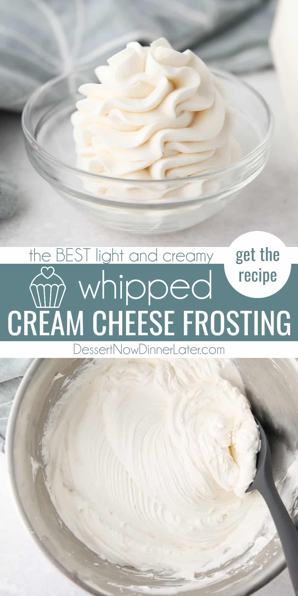 Whipped Cream Cheese Frosting + Video (w/ stepbystep pics) Dessert Now Dinner Later