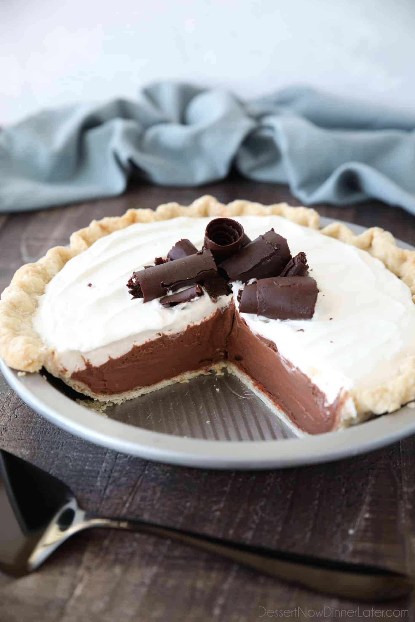 Chocolate Cream Pie + Video | Dessert Now Dinner Later