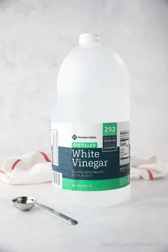 Distilled White Vinegar bottle.