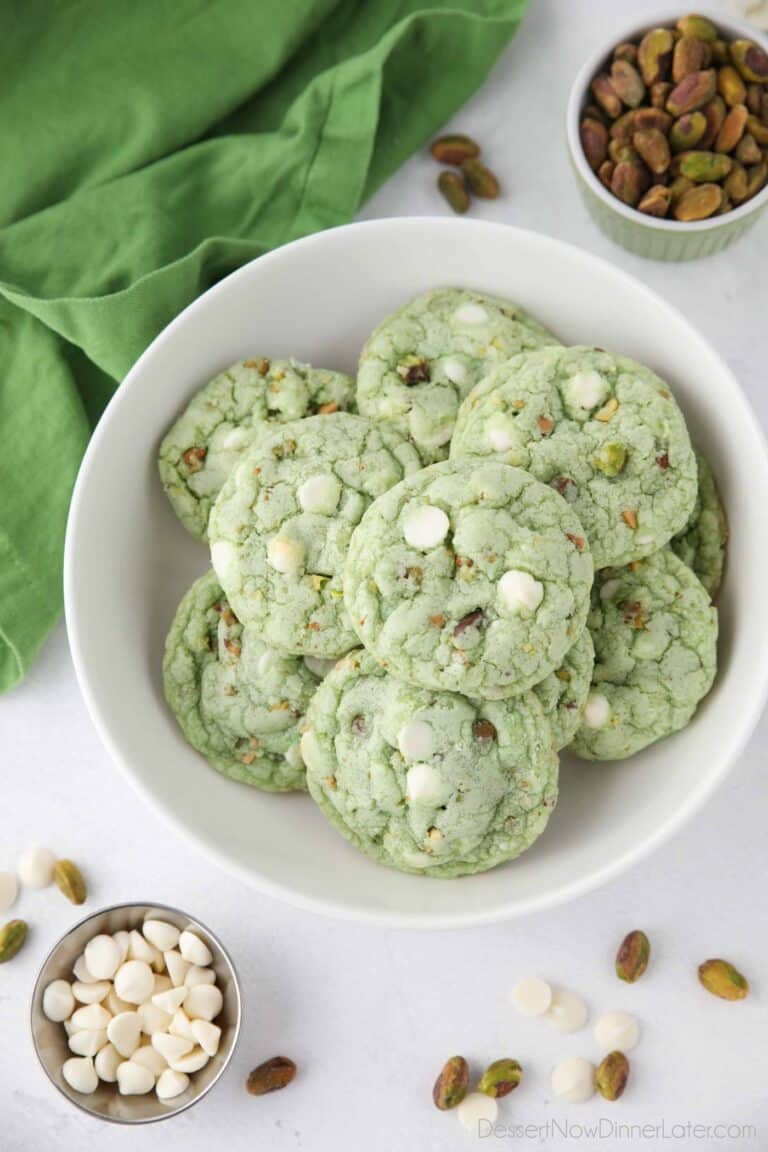 Pistachio Pudding Cookies + Video Dessert Now Dinner Later