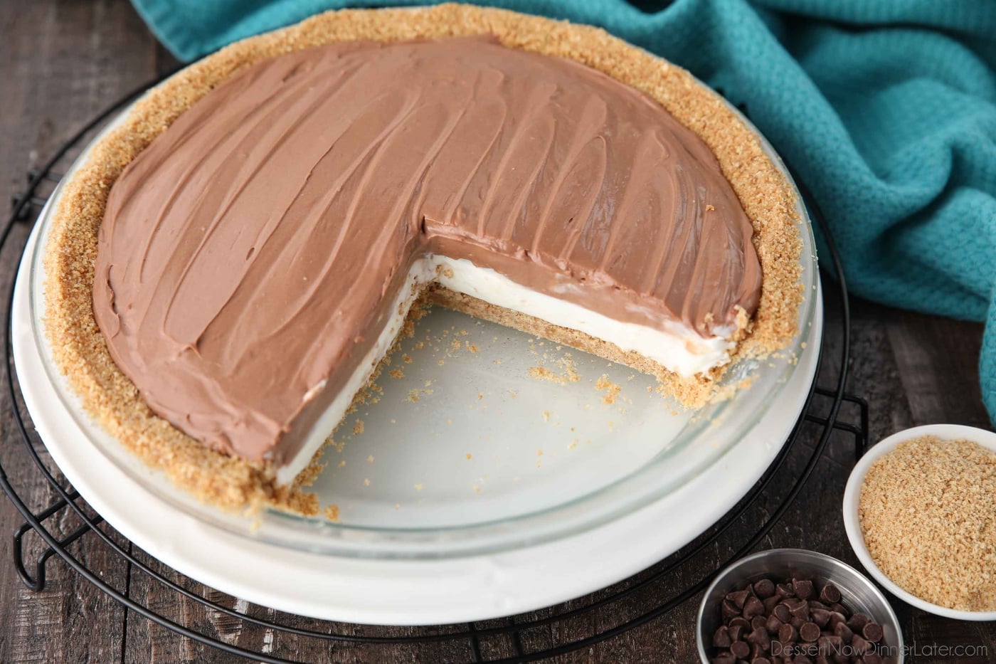Chocolate Cream Cheese Pie Dessert Now Dinner Later