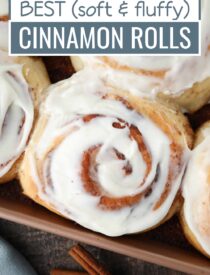 Labeled image of the Best Cinnamon Rolls Recipe for Pinterest.