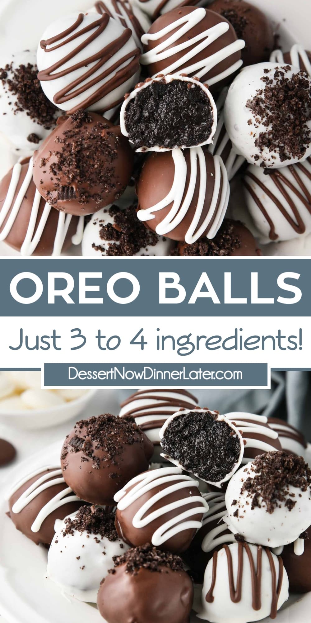 Oreo Balls Recipe (aka Oreo Truffles) | Dessert Now Dinner Later