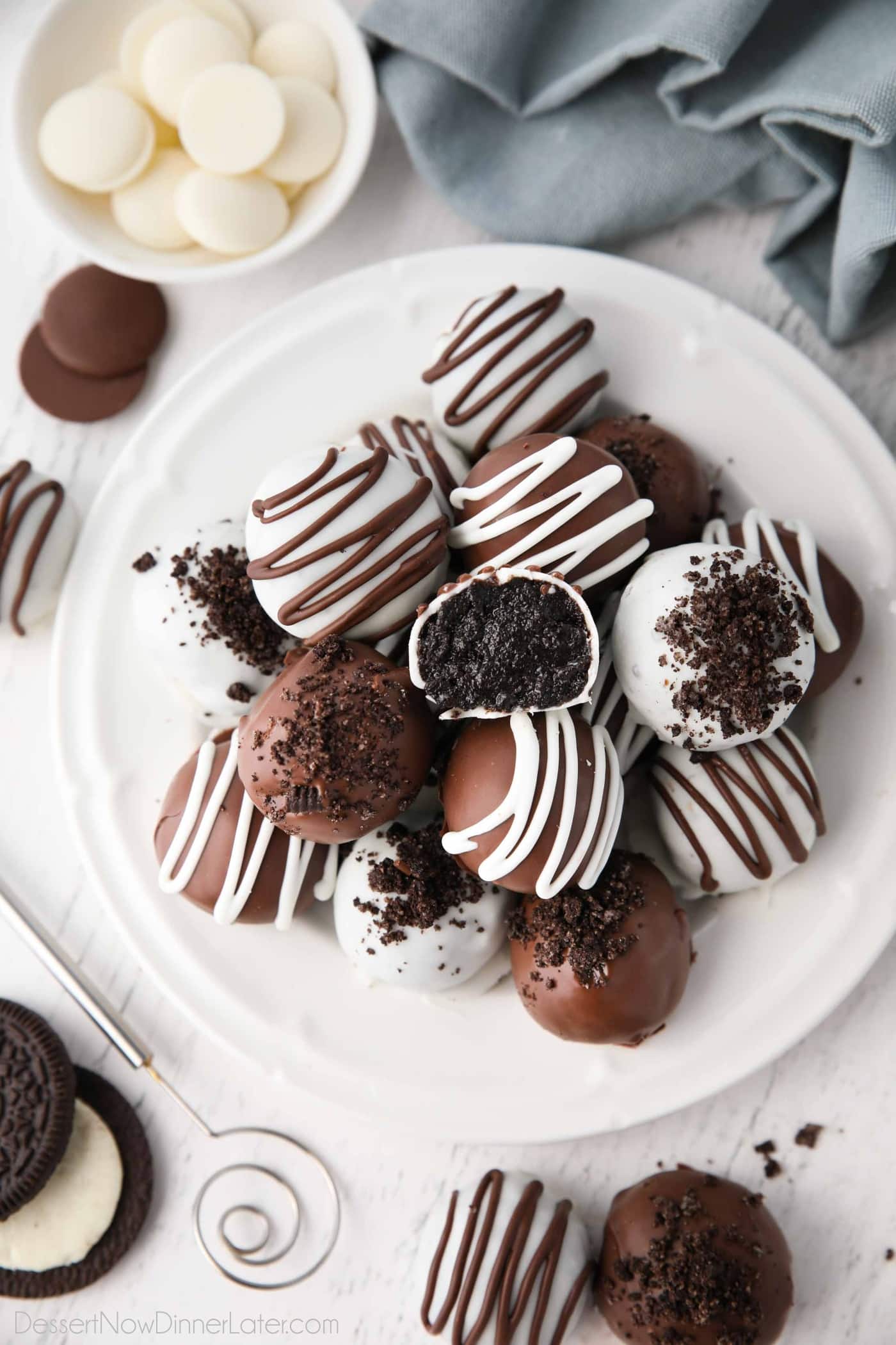 Oreo Balls Recipe (aka Oreo Truffles) | Dessert Now Dinner Later