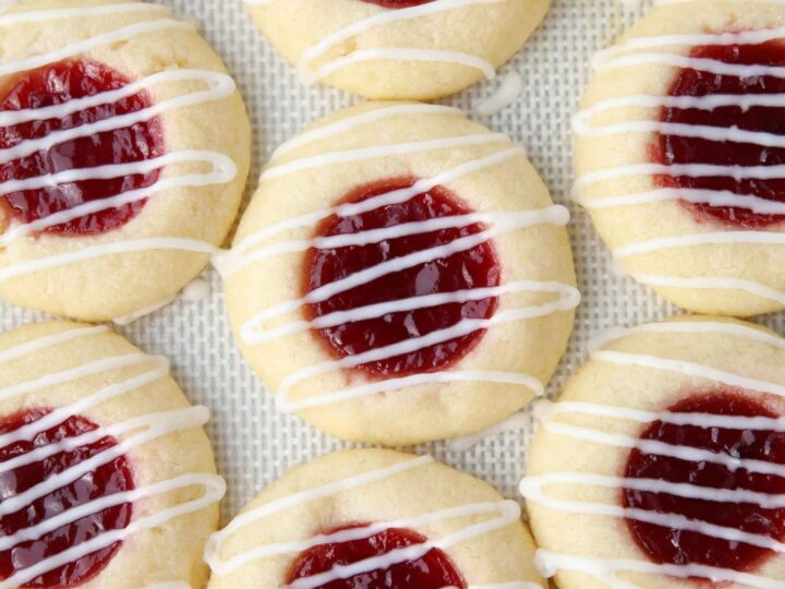 Raspberry Thumbprint Cookies + Video | Dessert Now Dinner Later