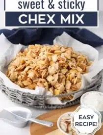 Labeled image of Sweet Chex Mix for Pinterest.