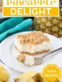 Labeled image of Pineapple Delight for Pinterest.