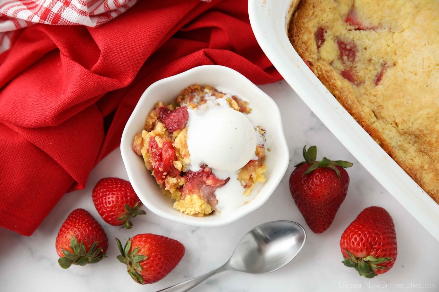 Strawberry Dump Cake Dessert Now Dinner Later