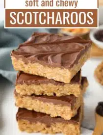 Labeled image of Scotcharoos for Pinterest.