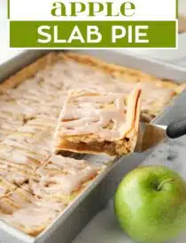 Labeled image of Apple Slab Pie for Pinterest.