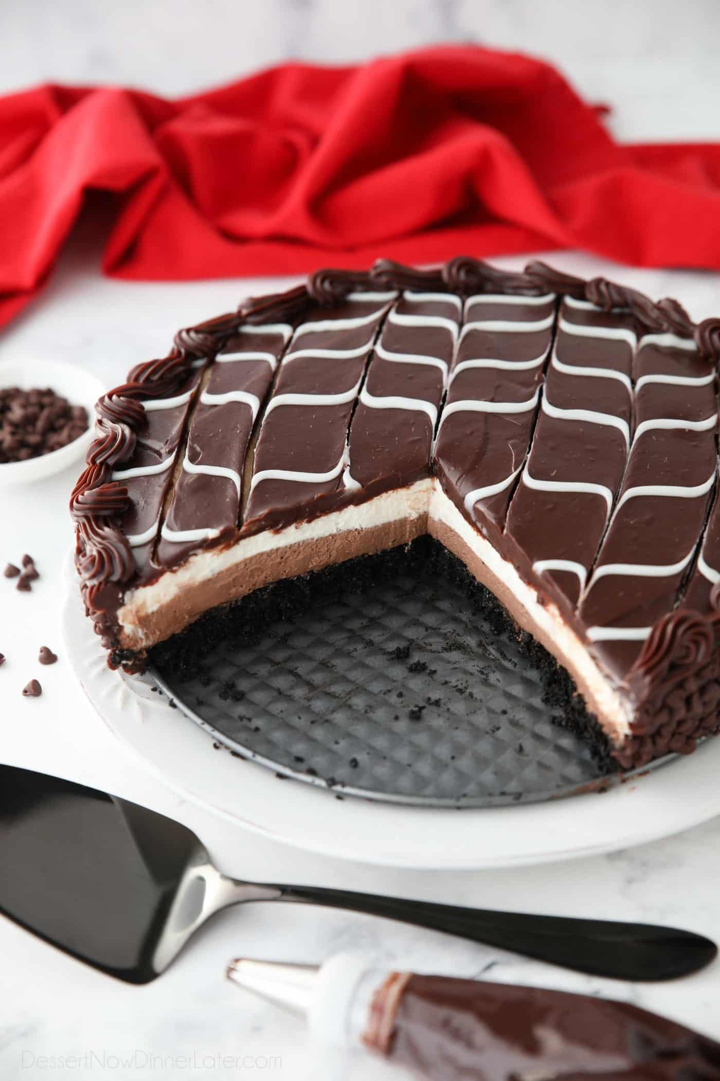 Black Tie Mousse Cake-image